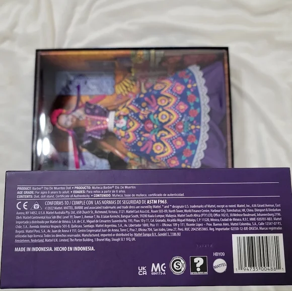 Barbie Signature Doll, 2022 Dia De Muertos Collectible NIB - Picture 12 of 12